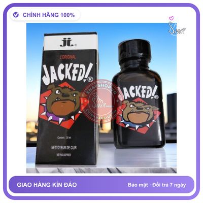 (Che Tên) Popper Jacked! 30ml USA, Hàng Chính Hãng, Cực Mạnh, Cho Ng Chơi BDSM Hộp Trắng Kín