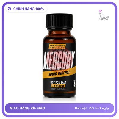 Chai hít tăng khoái cảm kích thích Popper MERCURY 30ml Chính hãng