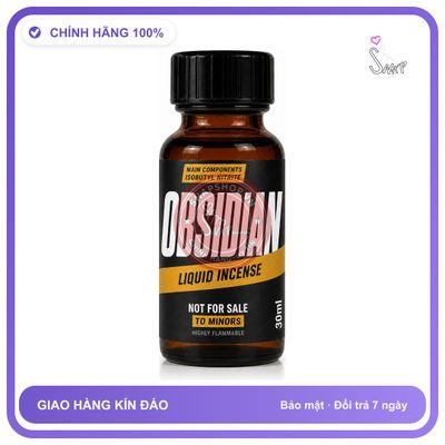 Chai hít tăng khoái cảm kích thích Popper OBSIDIAN 30ml Chính hãng