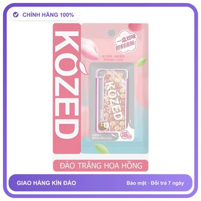 Kẹo tình yêu oral sex Kozed Cooling Mix Đào Trắng Hoa Hồng Hộp 30 viên
