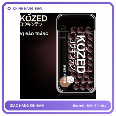 Kẹo tình yêu oral sex Kozed Cooling Đào Trắng Hộp 30 viên