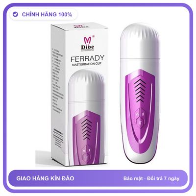 Âm đạo giả phát nhiệt có âm thanh sạc USB Dibe Ferrady
