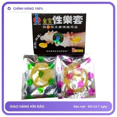 Bao cao su gai bi kiểu Bi Gold 1 hộp Hộp 2 cái