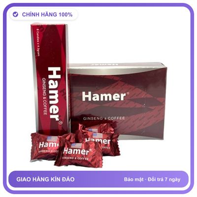 Kẹo nhân sâm hỗ trợ cương dương Hamer USA Hộp 32v