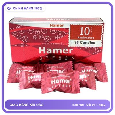 Kẹo nhân sâm hỗ trợ cương dương Hamer 37F82K 1 viên