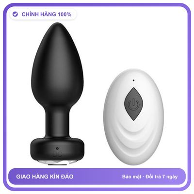 Plug phích cắm hậu môn điều khiển từ xa rung sạc USB GOK QM-7