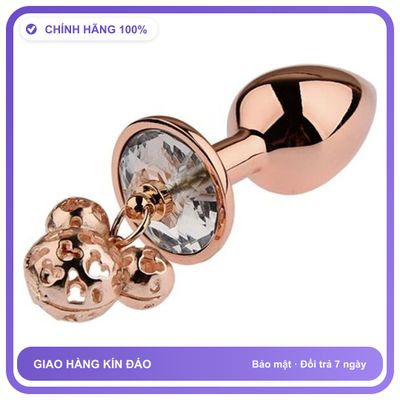 Plug phích cắm hậu môn Inox Vàng Hồng Pro