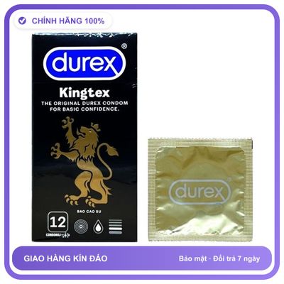 Bao cao su size nhỏ DKSH Durex Kingtex Hộp 12 cái
