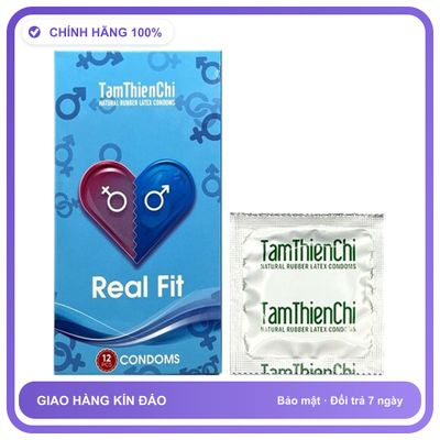 Bao cao su size nhỏ TTC Real Fit Hộp 12 cái