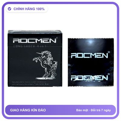 Bao cao su kéo dài quan hệ Đen Rocmen 1 hộp Hộp 3 cái