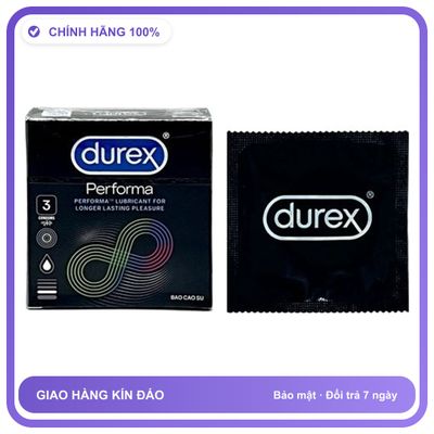 Bao cao su kéo dài quan hệ DKSH Durex Performa Hộp 3 cái