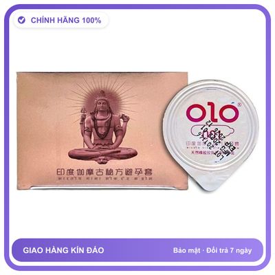 Bao cao su kéo dài quan hệ Vàng OLO Kama Hộp 10 cái