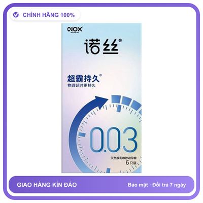 Bao cao su kéo dài quan hệ Nox 003 Speed Master Lasting Hộp 6 cái