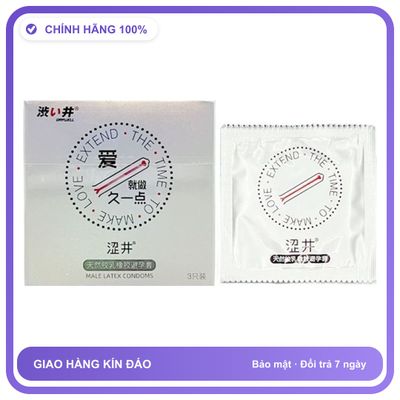 Bao cao su kéo dài quan hệ DryWell Long Lasting C-20 Hộp 3 cái