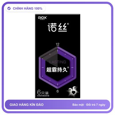 Bao cao su kéo dài quan hệ Nox Speed Master Lasting Hộp 6 cái