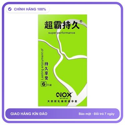 Bao cao su kéo dài quan hệ Nox Super Performance Hộp 6 cái