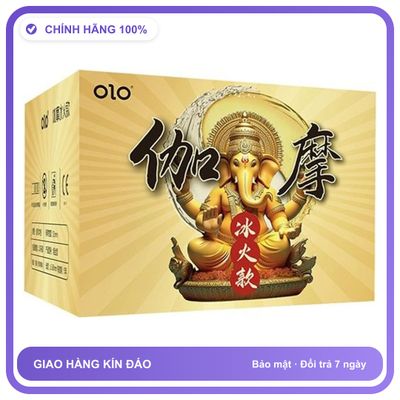 Bao cao su kéo dài quan hệ Voi OLO Gama Vàng Hộp 10 cái