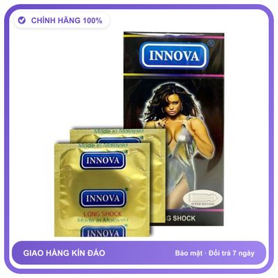 Bao cao su kéo dài quan hệ Đen Innova Hộp 12 cái