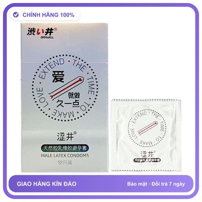 Bao cao su kéo dài quan hệ DryWell Long Lasting C-21 Hộp 12 cái