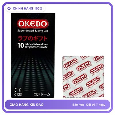 Bao cao su kéo dài quan hệ Okedo Hộp 10 cái