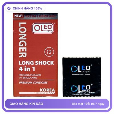 Bao cao su kéo dài quan hệ Oleo 4in1 Hộp 12 cái