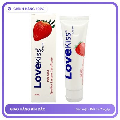 Gel bôi trơn hương thơm Dâu Love Kiss Chai 100ml