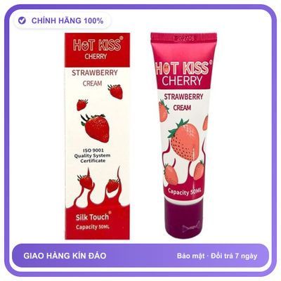 Gel bôi trơn hương thơm Dâu Hot Kiss 1 tuýp Chai 50ml