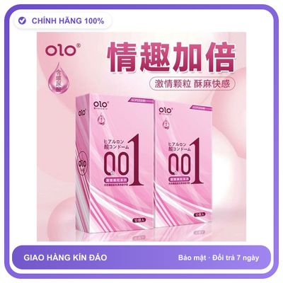 Bao cao su gân nhám OLO Superior Hồng Nhám Hộp 10 cái