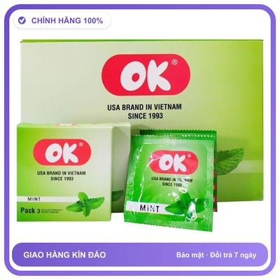 Bao cao su khách sạn nhà nghỉ Bạc Hà OK 48h Hộp 144 cái
