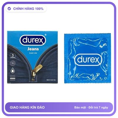 Bao cao su size lớn DKSH Durex Jeans Hộp 3 cái