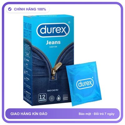Bao cao su size lớn DKSH Durex Jeans Hộp 12 cái