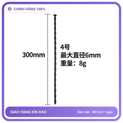 BDSM Thông niệu đạo Silicone Chuỗi Hạt - 6mm