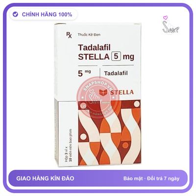 Tadafil STELLA - Viên uống tăng cường sinh lý nam 5mg hộp 3 vỉ x 10 viên Chính Hãng