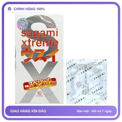 Bao cao su siêu mỏng Sagami Super Thin Hộp 10 cái