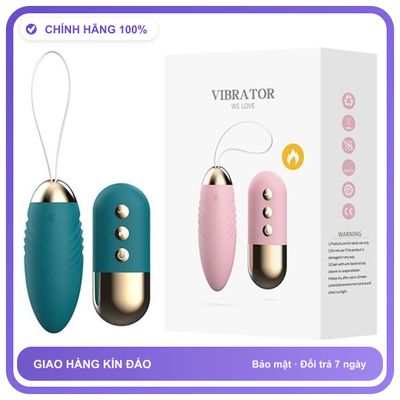 Trứng rung 2 điều khiển từ xa phát nhiệt sạc USB LiLo Gladiator