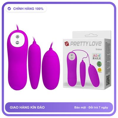 Trứng rung dùng pin Pretty Love Irma