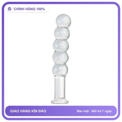 Dương vật giả Thủy Tinh 3 Cm C 5 Bi Thẳng