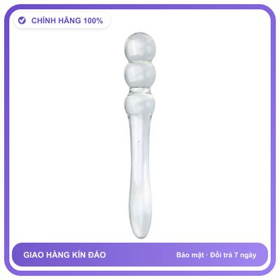Dương vật giả Thủy Tinh 3 Cm B 3 Bi Thẳng