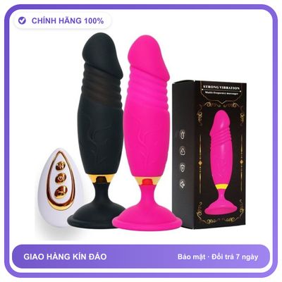 Dương vật giả có đế hít điều khiển từ xa sạc USB Boqi BQ187