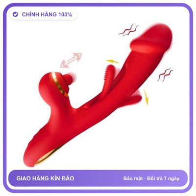 Dương vật giả rung liếm hút sạc USB Shang Chun Daphne 4