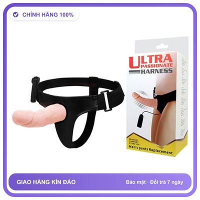 Dương vật giả Đeo Dây Rỗng rung dùng pin Baile