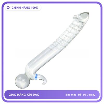 Dương vật giả Thủy Tinh Penis E Đầu Bi