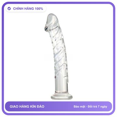 Dương vật giả Thủy Tinh Penis A 1 Đầu Gân