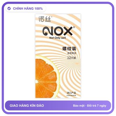 Bao cao su hương thơm Nox Fruity Orange Hộp 12 cái