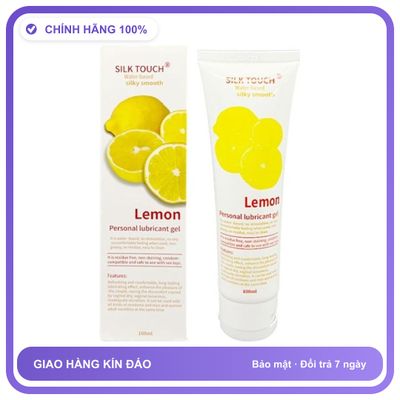 Gel bôi trơn hương thơm Silk Touch Chanh Chai 100ml hàng nhập khẩu