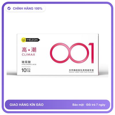 Bao cao su siêu mỏng HA 001 Meleon Climax Hộp 10 cái