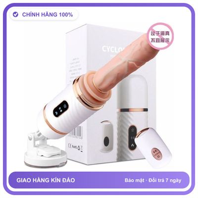 Dương vật giả có đế hít điều khiển từ xa phát nhiệt sạc USB Dibe Cyclone Fire