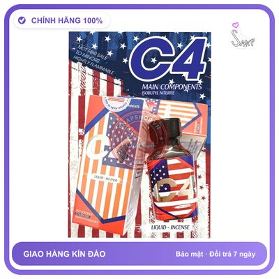Chai hít tăng khoái cảm Popper C4 30ML POPPER 30ML USA MẠNH CHE TÊN SP