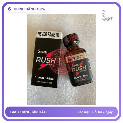 Chai hít tăng khoái cảm Popper Super Rush 30ml Popper 30ml USA, Tác Dụng Mạnh Tức Thì, Cho Ng Lờn, Che Tên