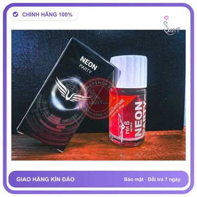 Chai hít tăng khoái cảm Popper MRB MISTERB 40ml Popper Neon 40ml Hộp Cao cấp, mạnh phê, che tên sp